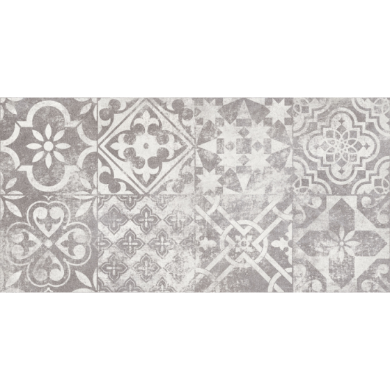 London Decorado Blanco 25x50 λευκό ματ πλακάκι τοίχου με acero μοτίβα